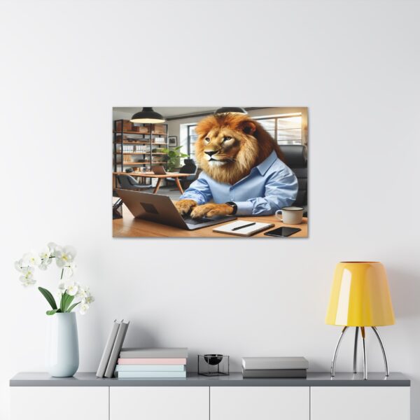 Lion wall art - Framed - Image 11