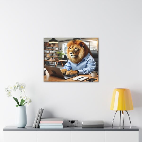 Lion wall art - Framed - Image 7