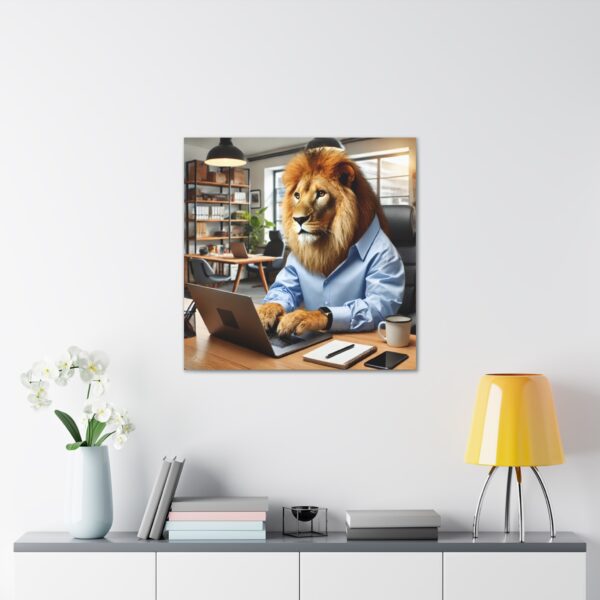 Lion wall art - Framed - Image 8