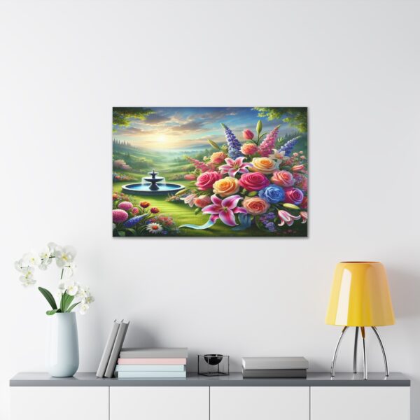 Printable Vibrant Floral Canva Gallery Wall Art - Image 3