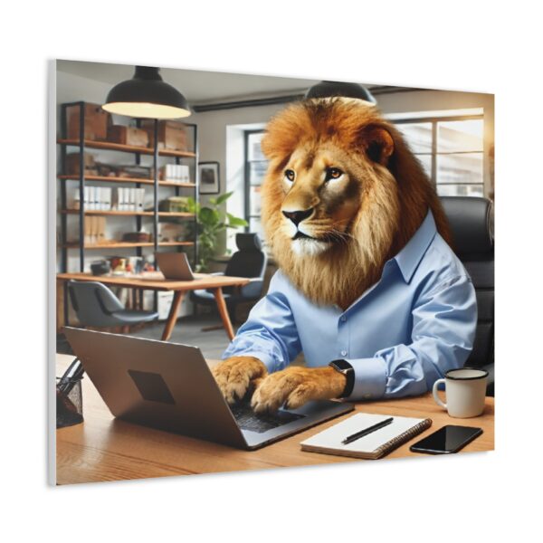 Lion wall art - Framed - Image 2