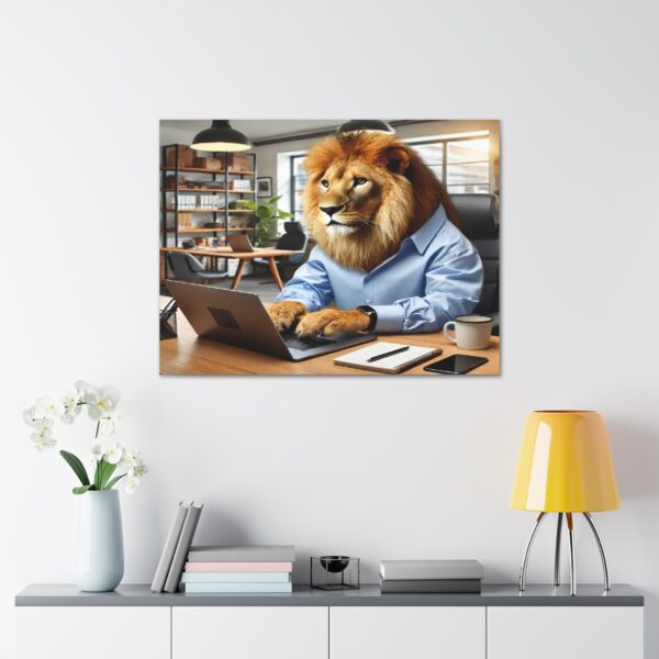 Lion wall art - Framed - Image 12