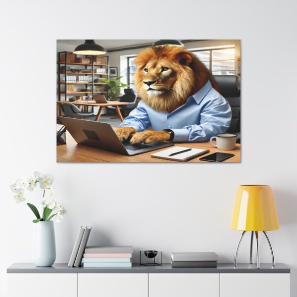 Lion wall art - Framed - Image 9