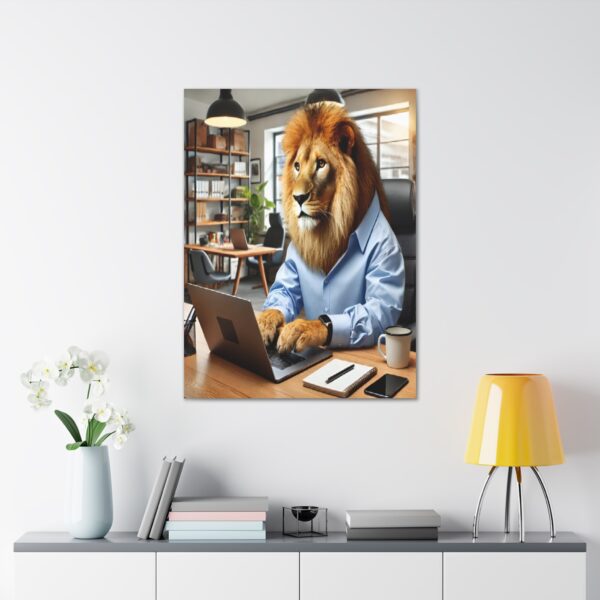 Lion wall art - Framed - Image 10