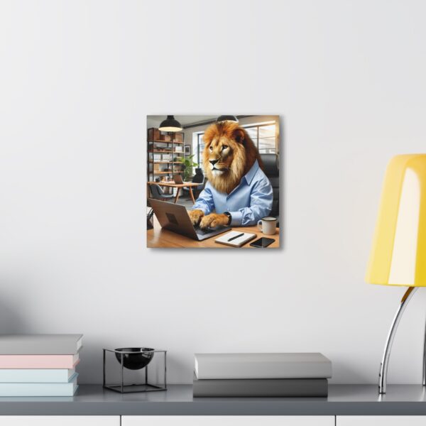 Lion wall art - Framed - Image 5