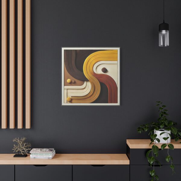 Modern Abstract Wall Art Canvas with Curved Design - Image 14