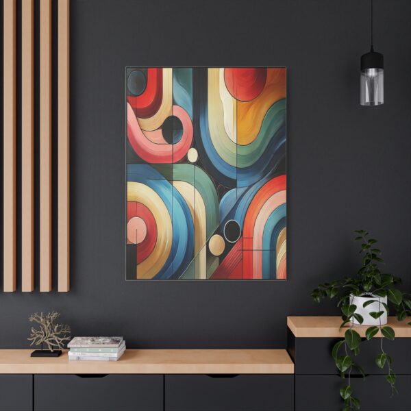 Colorful Abstract Stretched Canvas Art - Modern Wall Decor for Home and office - Image 9