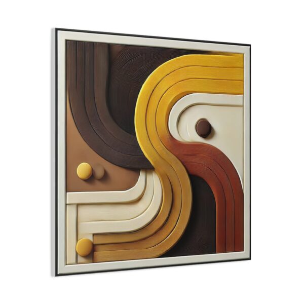 Modern Abstract Wall Art Canvas with Curved Design - Image 16