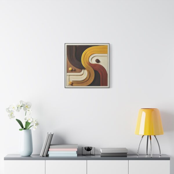 Modern Abstract Wall Art Canvas with Curved Design - Image 12