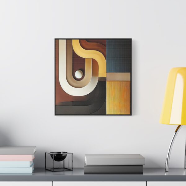 Modern Abstract Wall Art Canvas - Vibrant Geometric Decor - Image 2