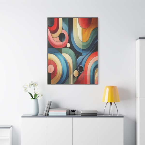 Colorful Abstract Stretched Canvas Art - Modern Wall Decor for Home and office - Image 8