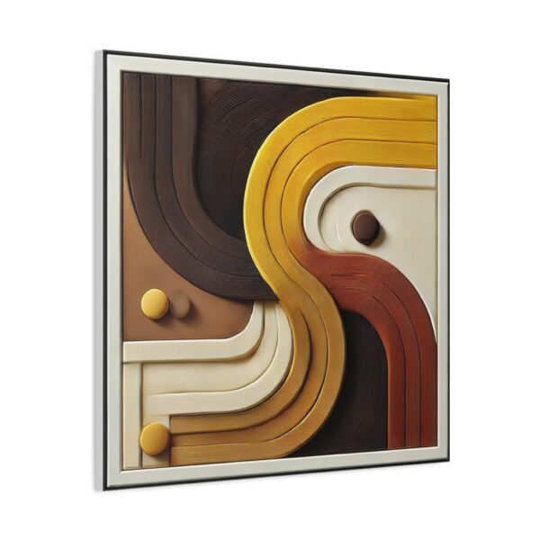 Modern Abstract Wall Art Canvas with Curved Design - Image 13