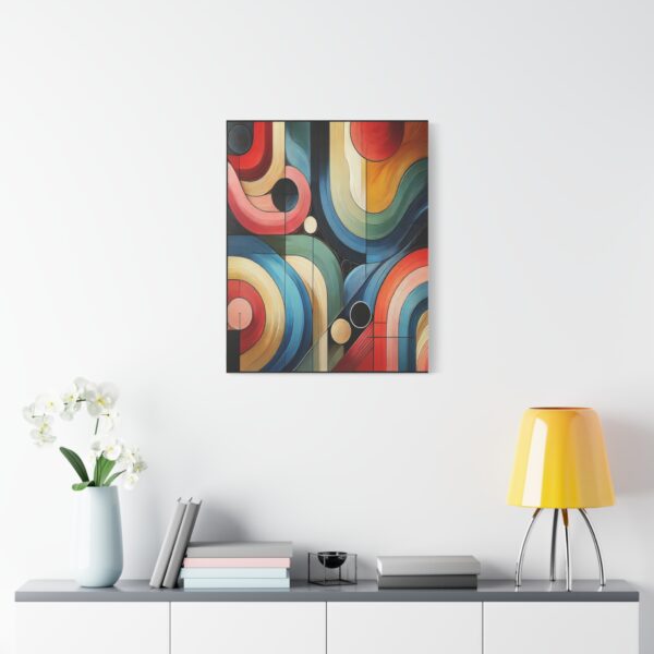 Colorful Abstract Stretched Canvas Art - Modern Wall Decor for Home and office - Image 4