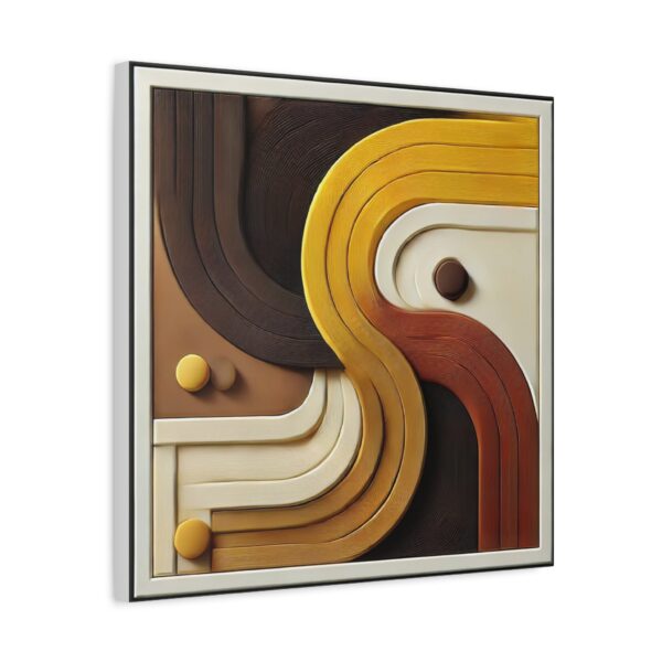 Modern Abstract Wall Art Canvas with Curved Design - Image 11