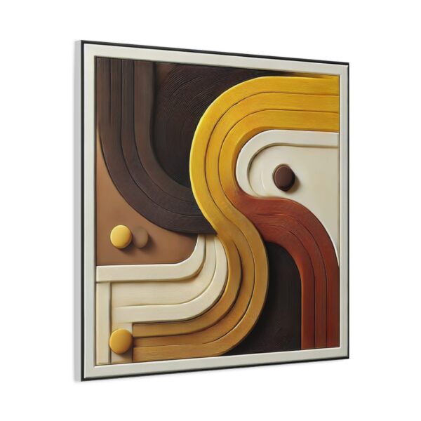 Modern Abstract Wall Art Canvas with Curved Design - Image 15