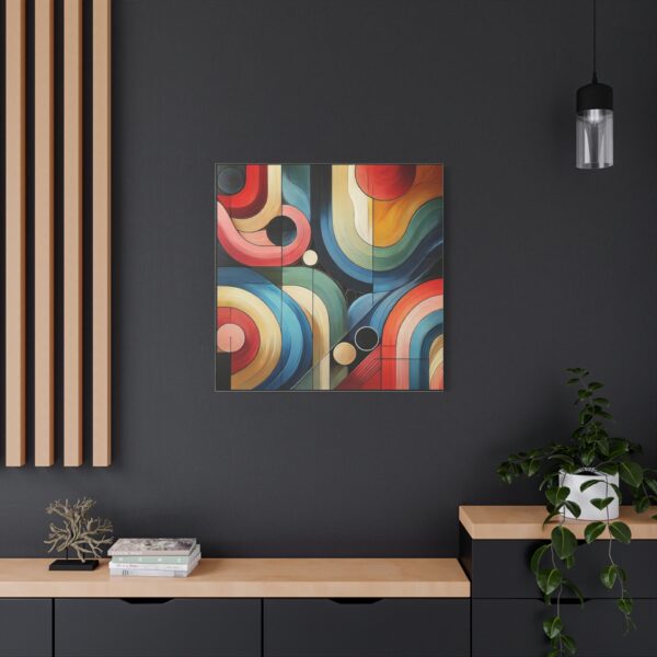 Colorful Abstract Stretched Canvas Art - Modern Wall Decor for Home and office - Image 19