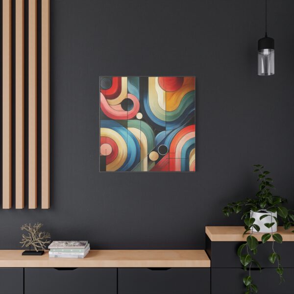 Colorful Abstract Stretched Canvas Art - Modern Wall Decor for Home and office - Image 3