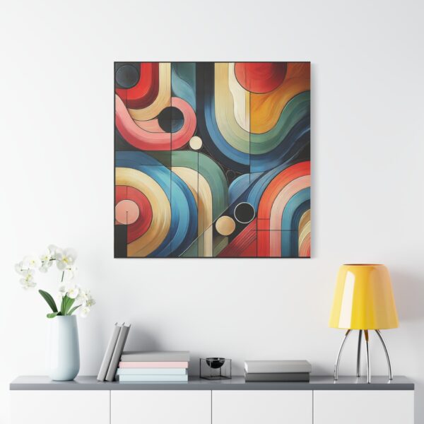 Colorful Abstract Stretched Canvas Art - Modern Wall Decor for Home and office - Image 20