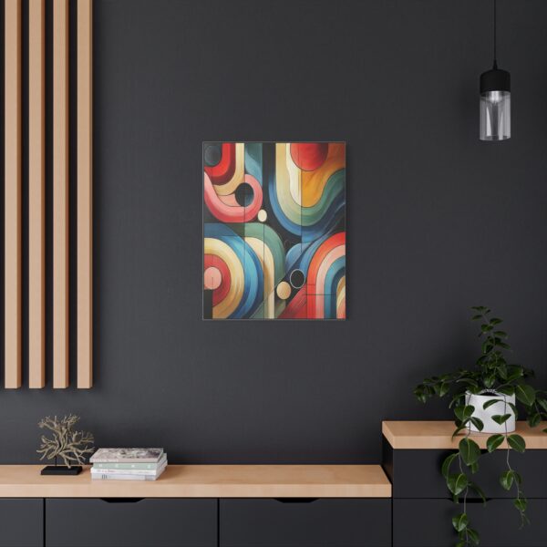 Colorful Abstract Stretched Canvas Art - Modern Wall Decor for Home and office - Image 5